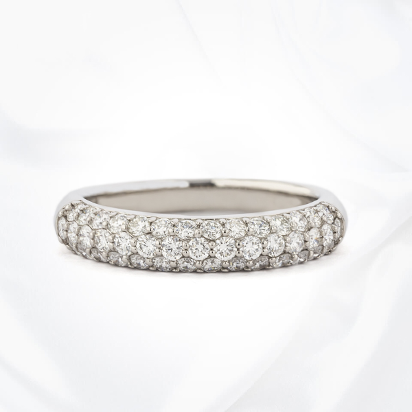 ダイヤパヴェリング | ジュエリーかまた － オーダーメイドの結婚指輪