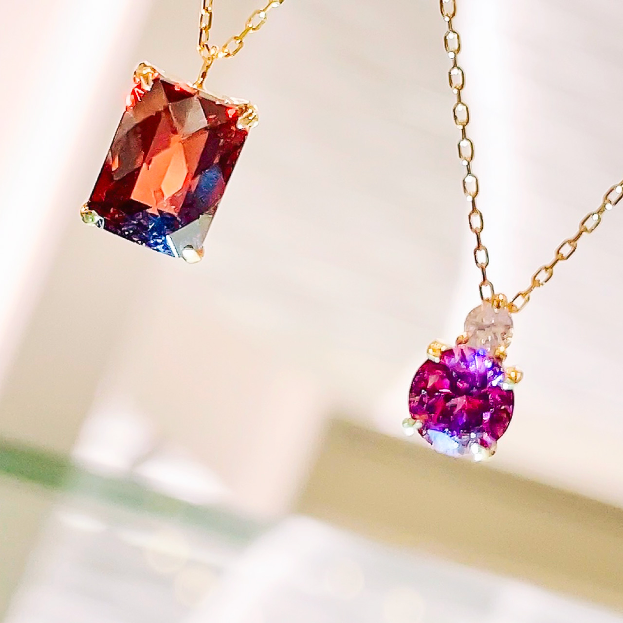 ガーネットネックレス | ジュエリーかまた - オーダーメイドの結婚