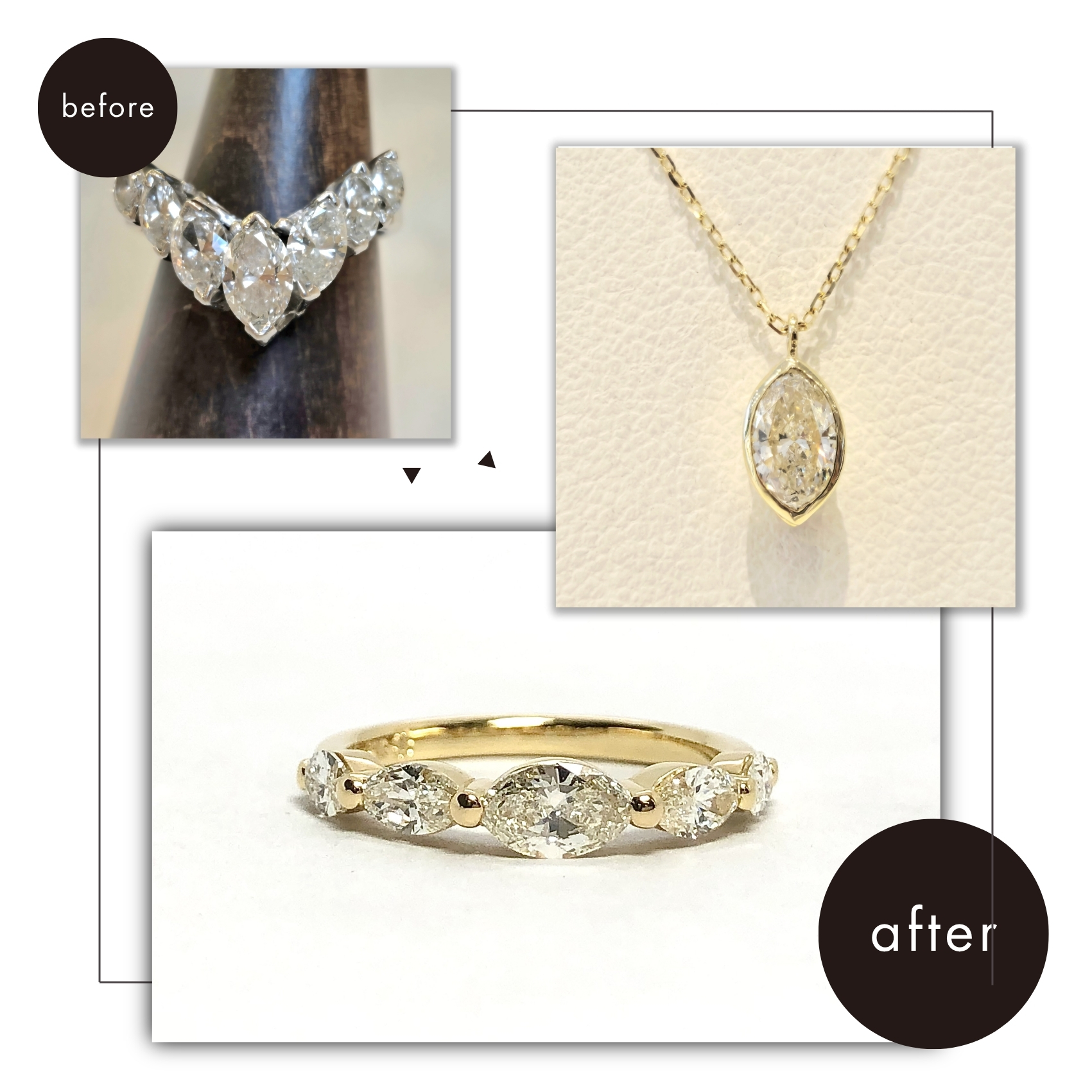 【函館店】受け継いだリングをお嬢様とご自身で分け合って