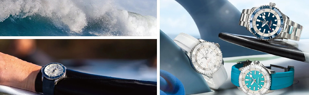 画像:「夏を彩る、海のパートナー」スーパーオーシャン オートマチック 44
